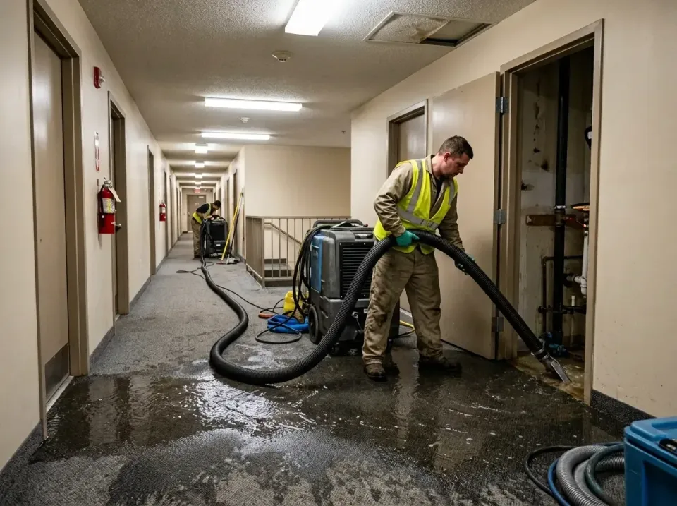 multi-unit-apartment-hallway-f-005 — frequently asked questions, Emergency Burst Pipe Water Extraction & Removal in White Ce…